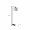 Homeroots Black Metal Floor Lamp14 x 18.5 x 60.75 in. 372731